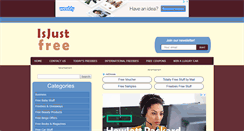 Desktop Screenshot of isjustfree.com
